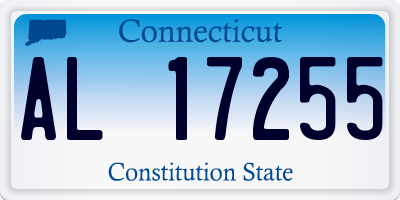 CT license plate AL17255