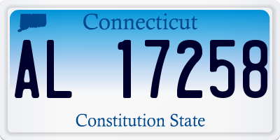 CT license plate AL17258