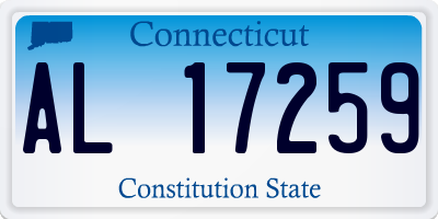 CT license plate AL17259