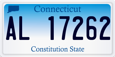 CT license plate AL17262