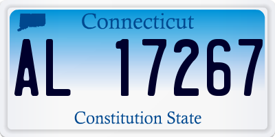 CT license plate AL17267