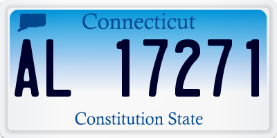 CT license plate AL17271