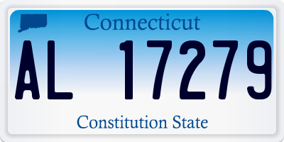 CT license plate AL17279