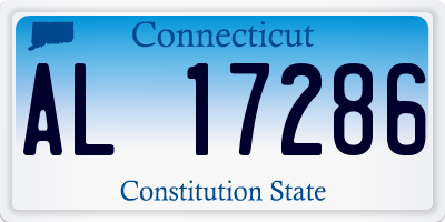 CT license plate AL17286