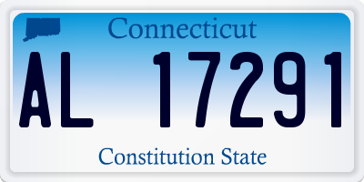 CT license plate AL17291