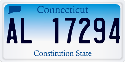 CT license plate AL17294
