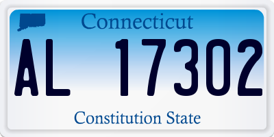 CT license plate AL17302
