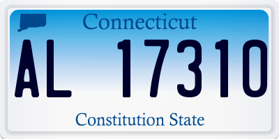 CT license plate AL17310