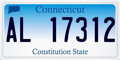 CT license plate AL17312