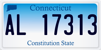 CT license plate AL17313