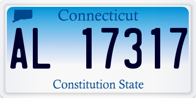 CT license plate AL17317