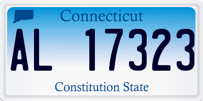 CT license plate AL17323