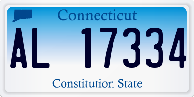 CT license plate AL17334