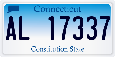CT license plate AL17337