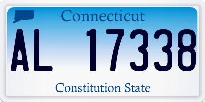 CT license plate AL17338