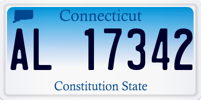 CT license plate AL17342