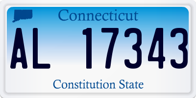 CT license plate AL17343