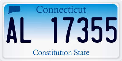 CT license plate AL17355