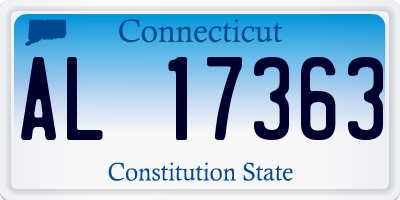 CT license plate AL17363