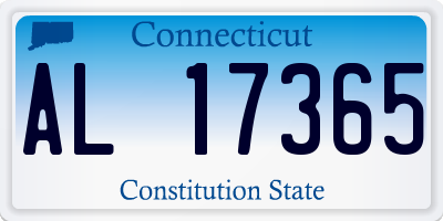 CT license plate AL17365