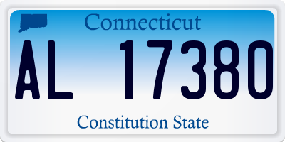 CT license plate AL17380