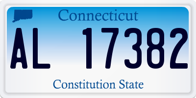 CT license plate AL17382