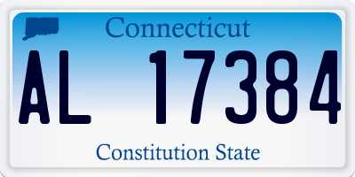 CT license plate AL17384