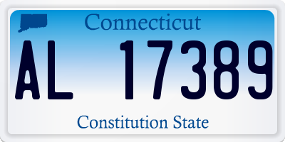 CT license plate AL17389