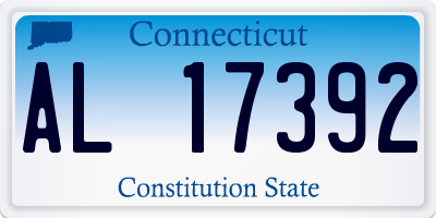 CT license plate AL17392