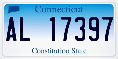CT license plate AL17397