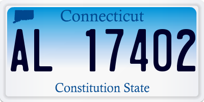 CT license plate AL17402
