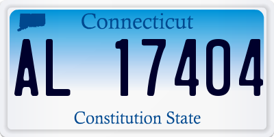 CT license plate AL17404