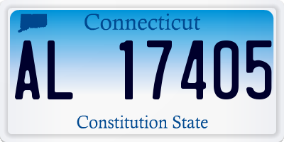 CT license plate AL17405