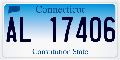 CT license plate AL17406