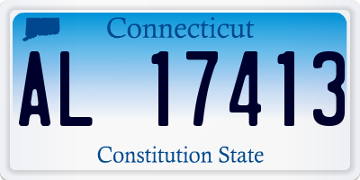 CT license plate AL17413