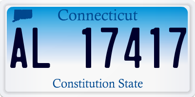 CT license plate AL17417