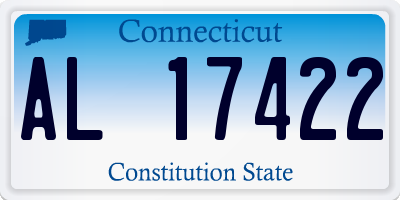CT license plate AL17422