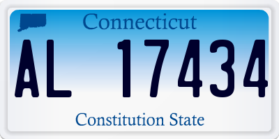 CT license plate AL17434