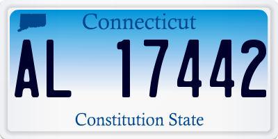 CT license plate AL17442