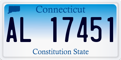 CT license plate AL17451