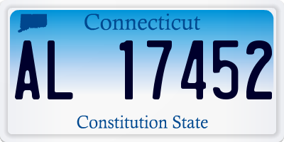 CT license plate AL17452