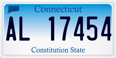 CT license plate AL17454