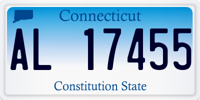 CT license plate AL17455