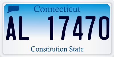 CT license plate AL17470