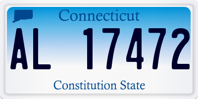 CT license plate AL17472