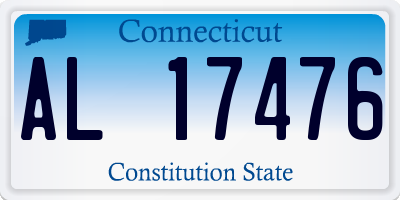 CT license plate AL17476