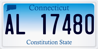CT license plate AL17480