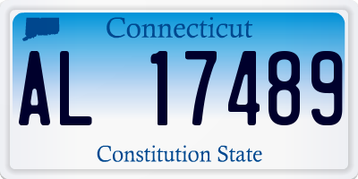 CT license plate AL17489