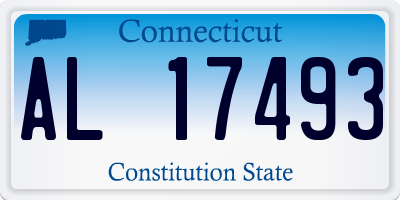 CT license plate AL17493