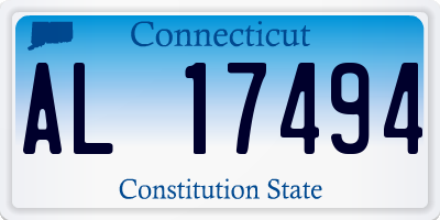 CT license plate AL17494